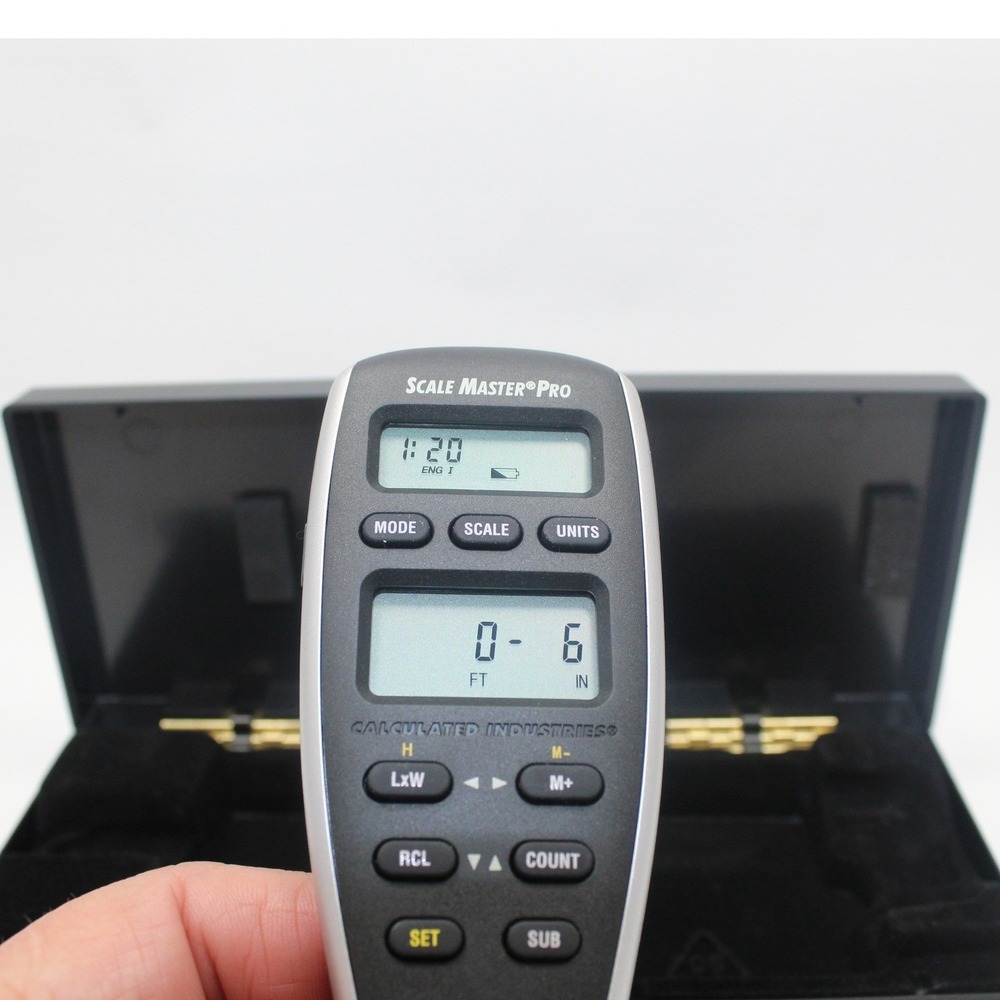 Scale Master Pro Model 6025 Advanced Digital Plan Measure with Case User Guide - Picture 6 of 10